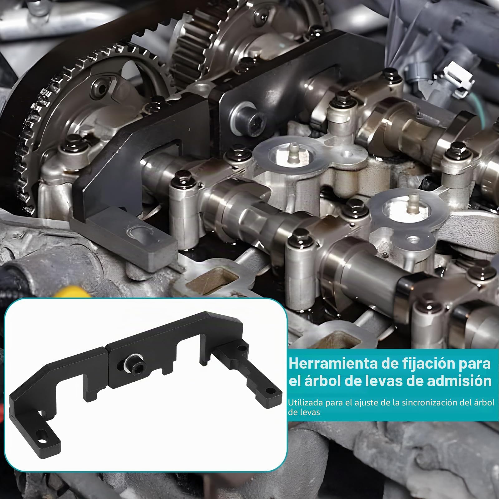lalago 8pzs Herramienta de Correa de Distribucion de Motor, Correa Dentada, Herramientas de Ajuste de Motor de Gasolina Compatible con Peugeot, Opel, PSA, Citroën, Toyota 1.0/1.2 VTi 108 208 308 2008