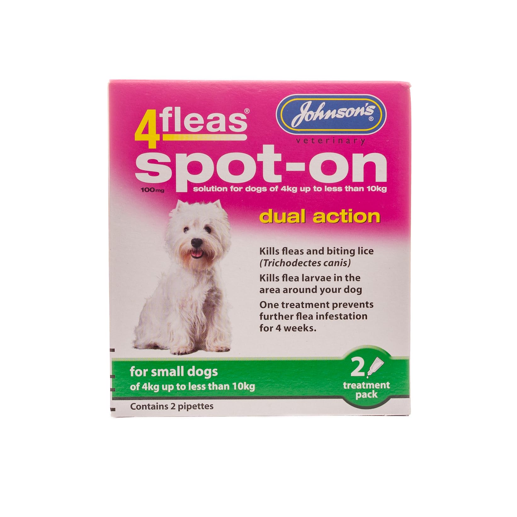 Johnson's Veterinary Johnson's 4Fleas Spot-On Dual Action For Small Dogs