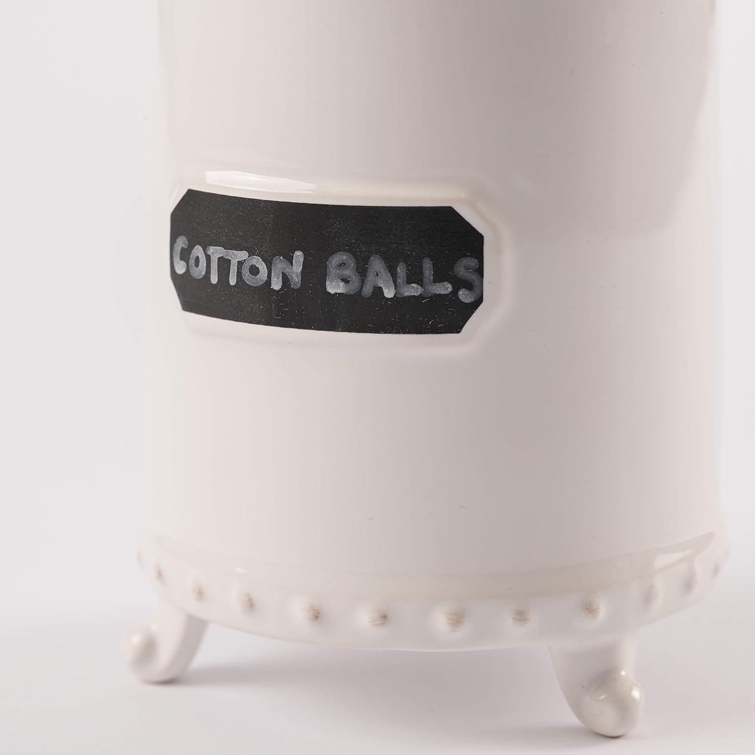 Mud Pie Large Circa Chalkboard Label Bath Canister