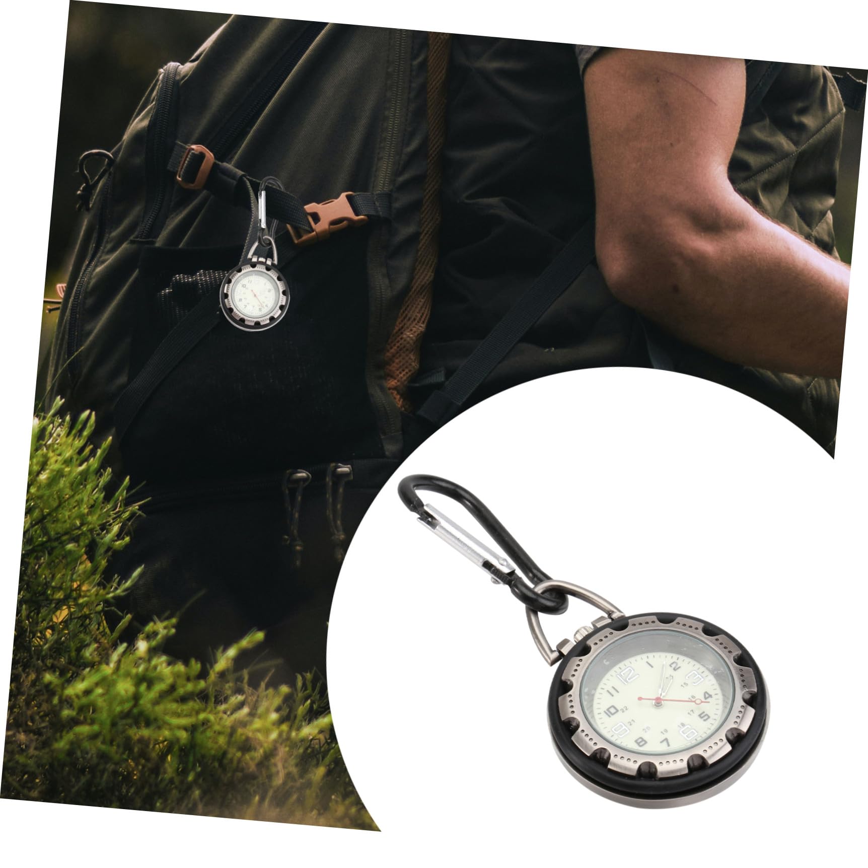 SOIMISS 3 STK Backpacker-Clip-Uhr taschenuhr Outdoor Uhr uhrn Sports Watch Multifunktionsuhr fortschrittliches Material watchxh Uhren für glattes Haar fob betrachten Ansteckuhr Gürteluhr