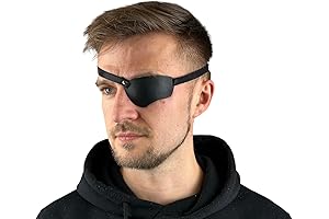 Black Leather Eye Patch (For Right Eye)