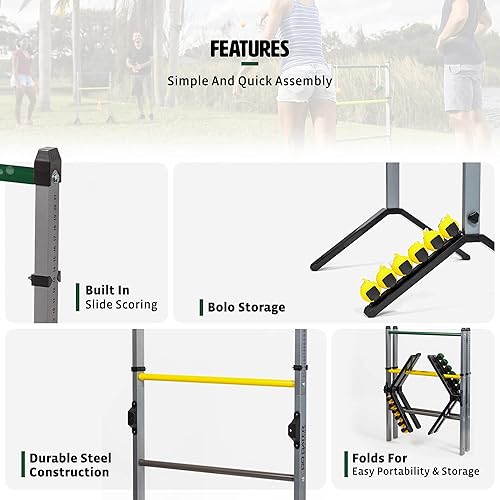 Vista 3 de EastPoint Sports Go! Gater Premium Steel Ladderball Set - Features Sturdy Steel Material, Built-in Scoring System, Complete with All Accessories