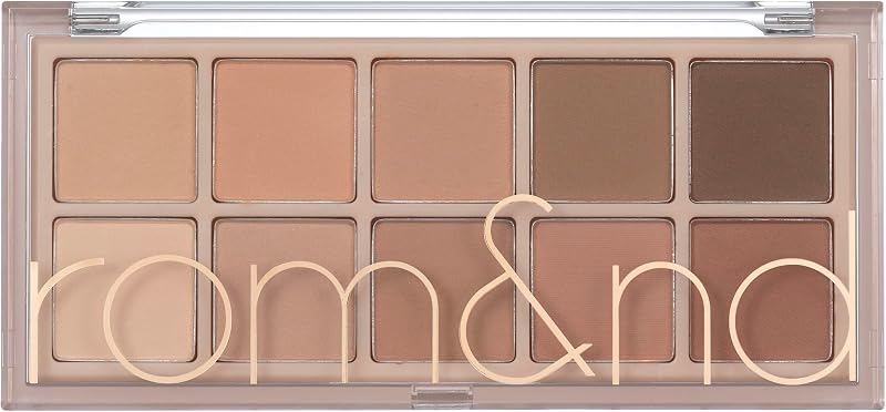 Rom&nd Better Than Palette 102 g (05 Sombra y jardín de sombras) | Paleta de maquillaje de ojos, sombra de ojos mate y brillante, brillo chispeante, varios 10 tonos, larga duración, alta pigmentación, mezclable, tonos cálidos