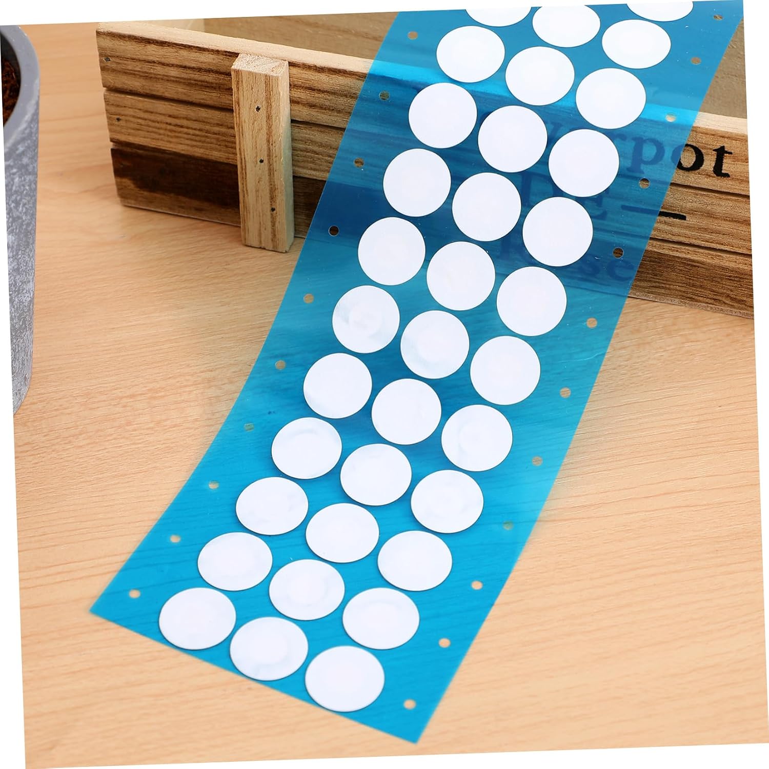 Zerodeko 1Sheet Micro Porous Filter Discs Adhesive Stickers for Secure Filtration Mycology Supplies Easy Application with Strong Adhesive Gas Exchange