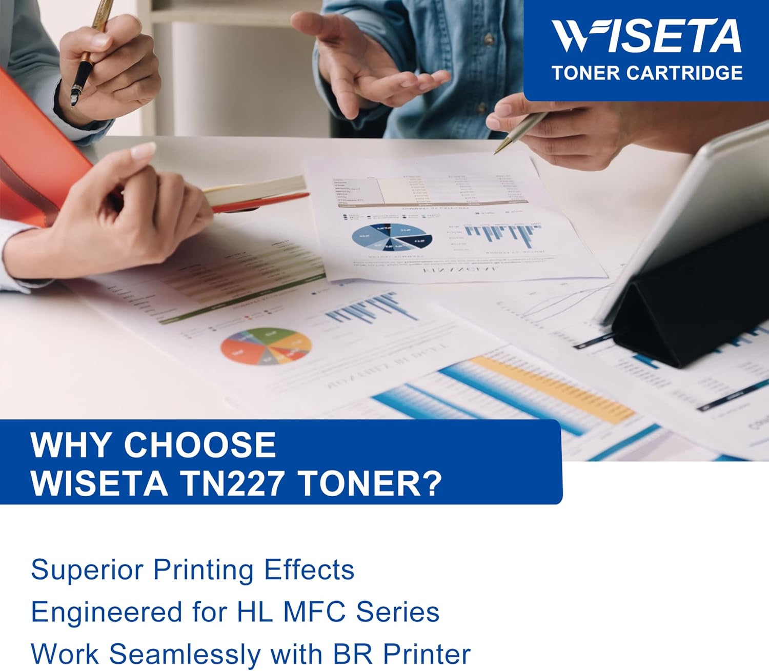 TN227 Toner Cartridge Replacement Compatible for Brother TN227 TN227BK TN-227BK TN223 TN 223 High Yield Toner Cartridge Compatible with HL-L3290CDW HL-L3210CW MFC-L3750CDW MFC-L3710CW Printer (4 Pack)