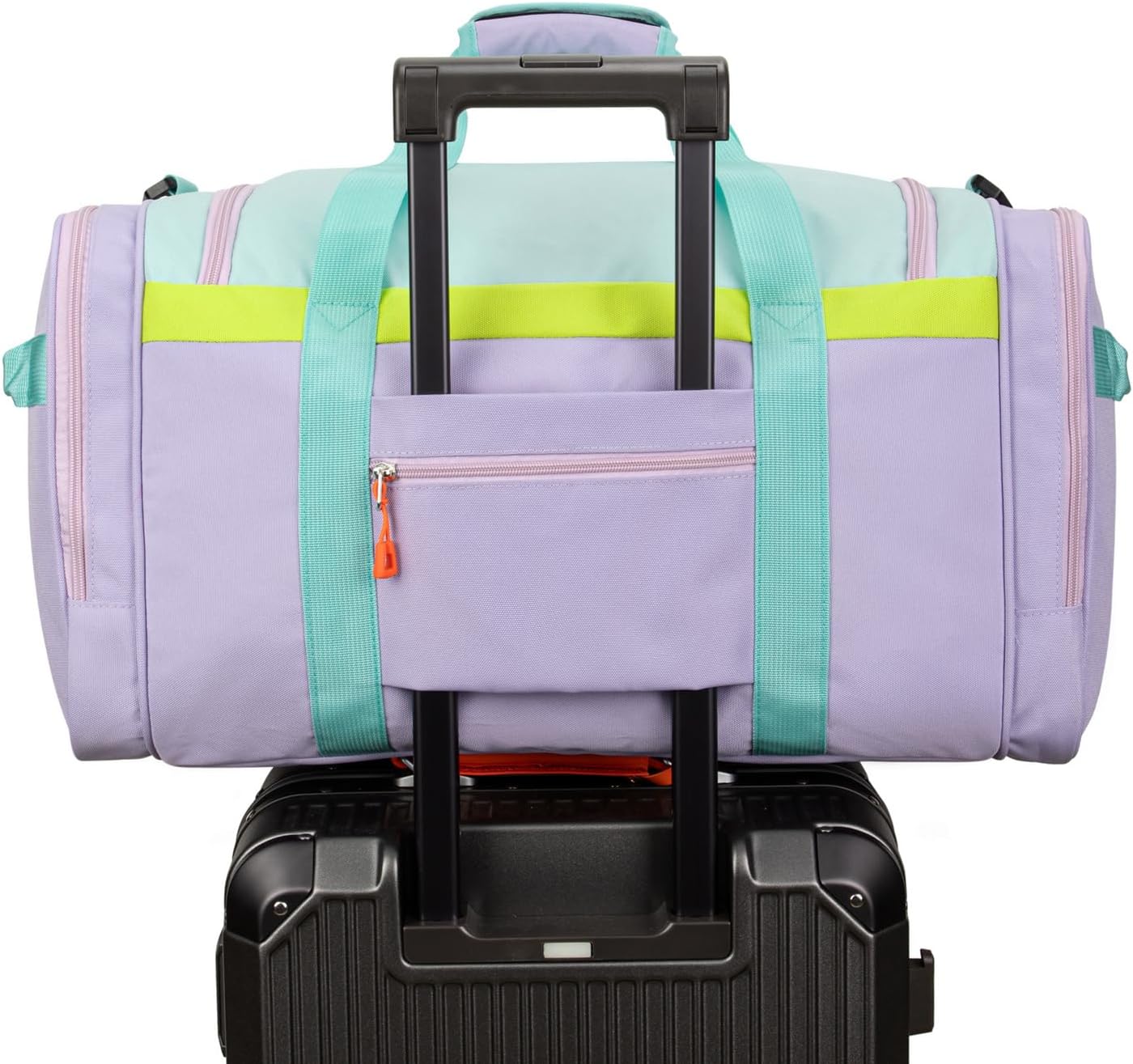 HawLander Large Kids Duffle Bag for Travel, Overnight, or Weekender, 22" inch (Light Green)