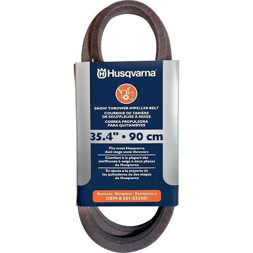 Husqvarna 35.4 Inch Rubber Impeller Belt for 24 and 27 Inch Snow Throwers