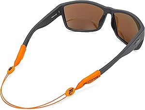Pilotfish No Tail Adjustable Eyewear Retainer Cable Strap: Sunglasses, Eyeglasses, Glasses (14 Inch, Blaze Orange)