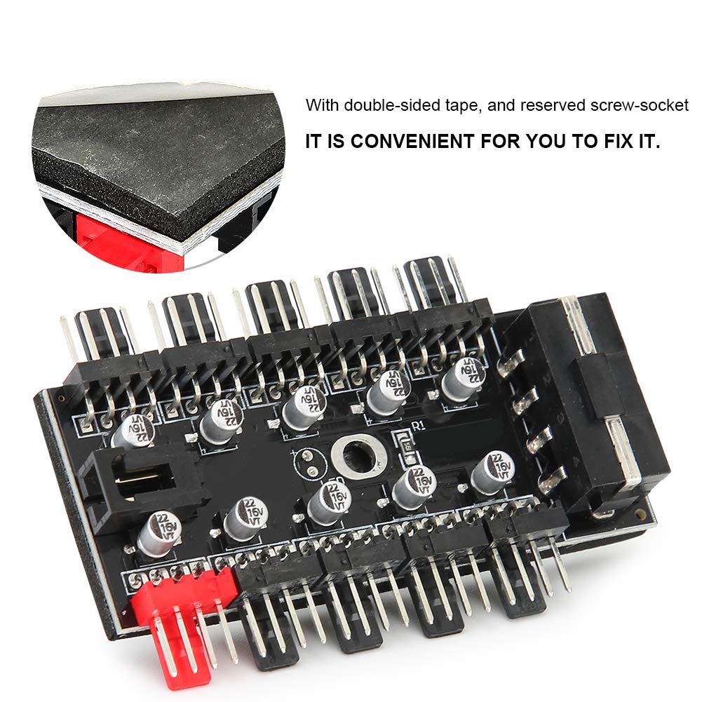 Hub Ventola PC PWM - Controller Per Ventole 4 Pin, Alimentazione SATA/4D - Foto 7