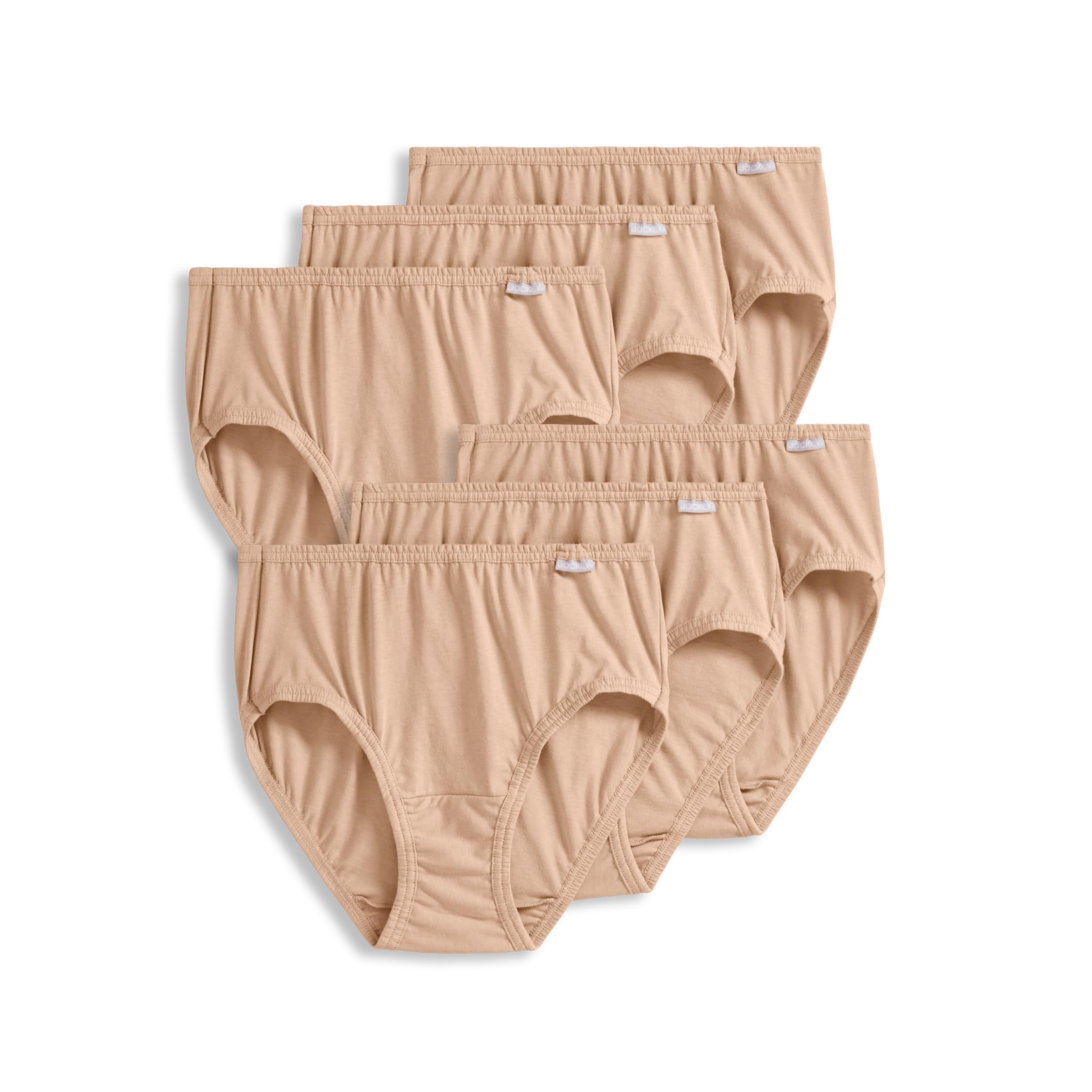 Jockey Women's Light Underwear Plus Size Elance Hipster - 6 Pack, 7