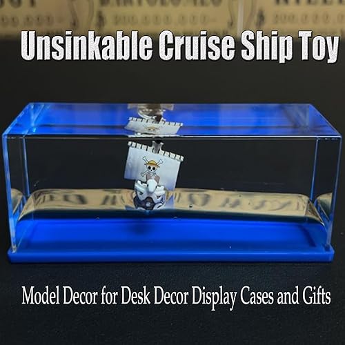 Miniatura 4 de PTAEXCEL Barco insumergible en una caja, juguete de crucero insumergible, botella de deriva fluida de crucero, decoración de modelo de deriva de