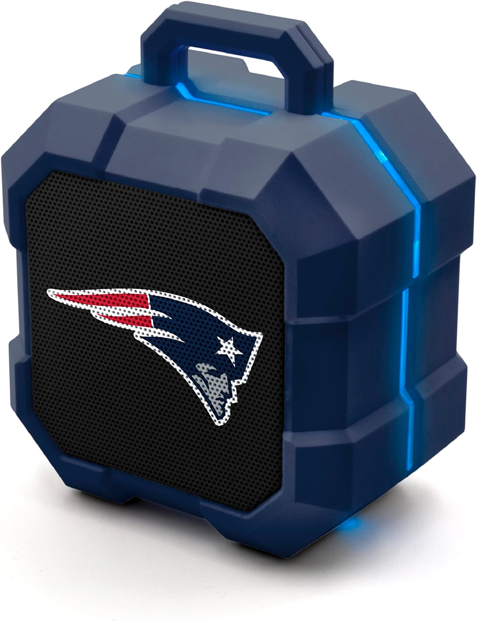 NFL Shockbox LED Wireless Bluetooth Speaker - Water Resistant IPX4, 5.0 Bluetooth with Over 5 Hours of Play Time - Small Portable Speaker - Officially Licensed NFL, Perfect Home & Outdoor Speaker
