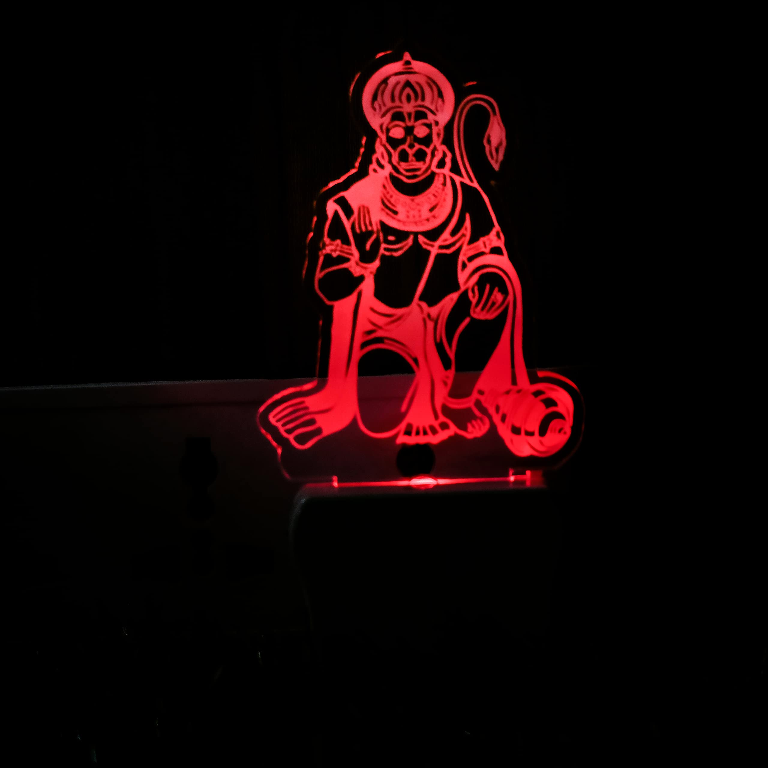 3D God Lamp 4 Inch Multicolour Showpiece Gifting Item Riligeous Gift (Hanuman Ji)-image-37