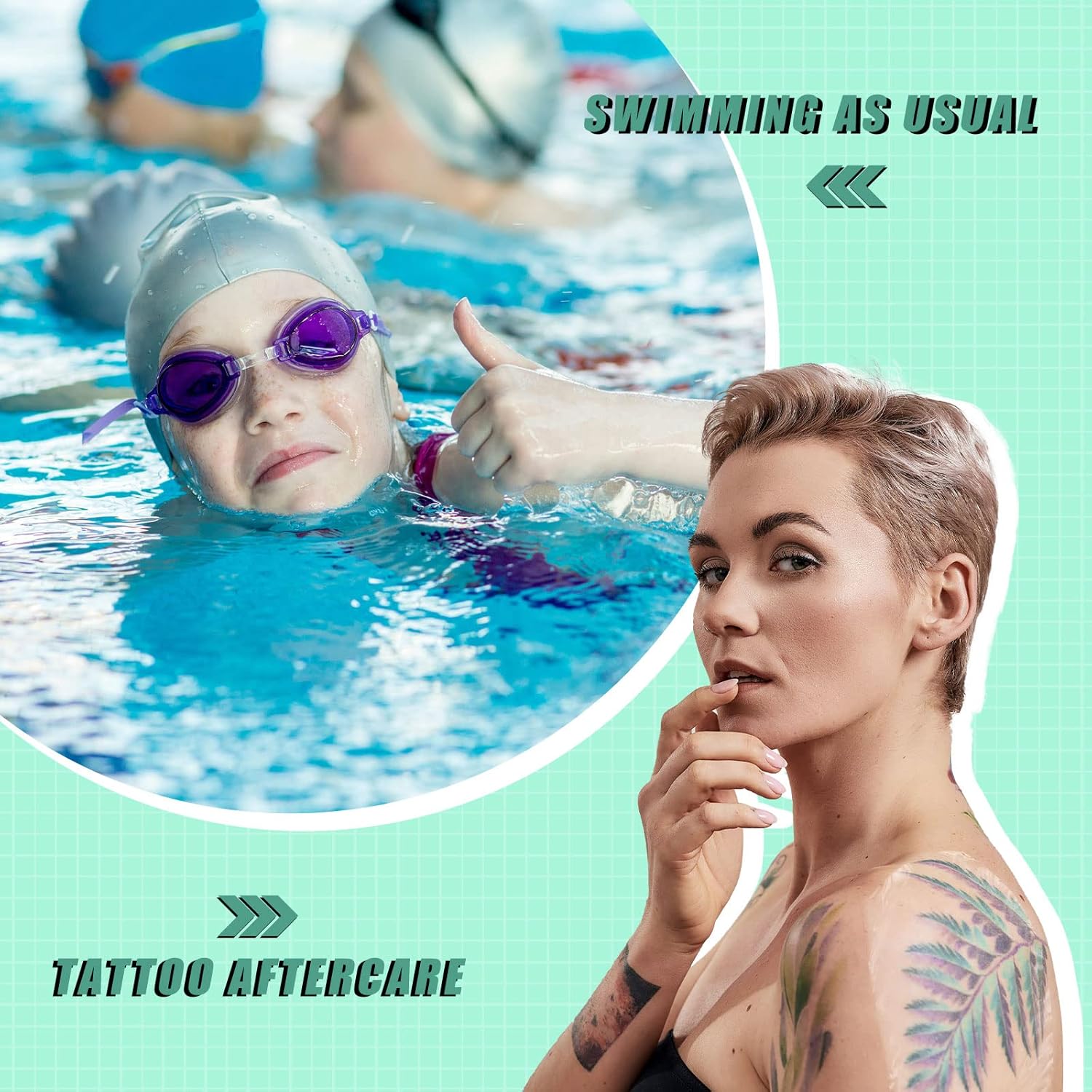 36 Sheets Transparent Dressing Waterproof Tattoo Aftercare Bandage Second Skin Film for Skin Healing Protection Swimming Shower Dirtproof Germproof Minor Burns Scrapes Cuts Blisters(8 x 10 Inches) - Image 6