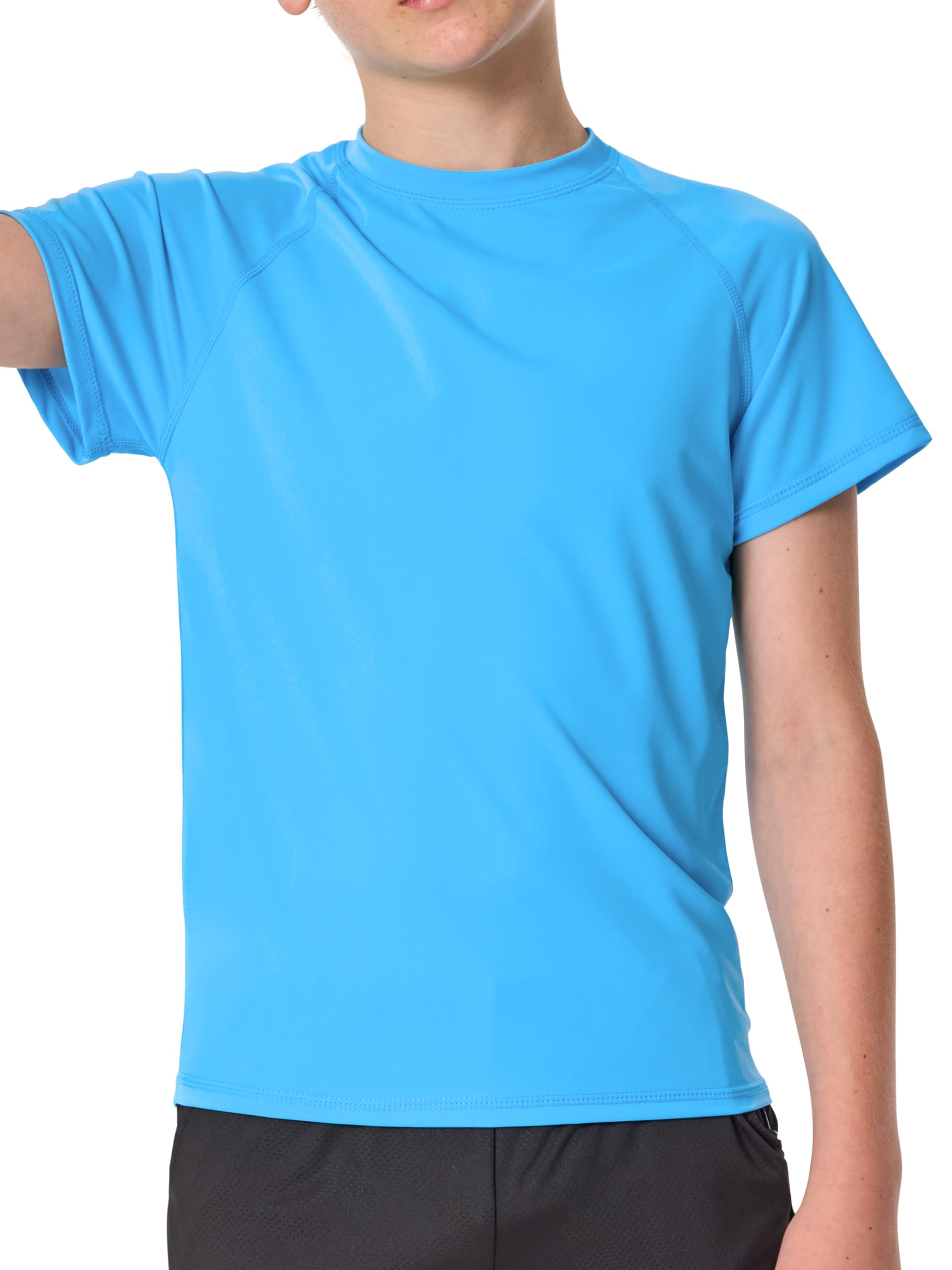 IHU Kinder UV Shirt UPF 50+ Jungen Badeshirt Schwimmshirt | UV-Schutz, Weich Und Bequem, Schnelltrocknend, Leicht Und Atmungsaktiv, Ideal Für Outdoor- Und Wasseraktivitäten