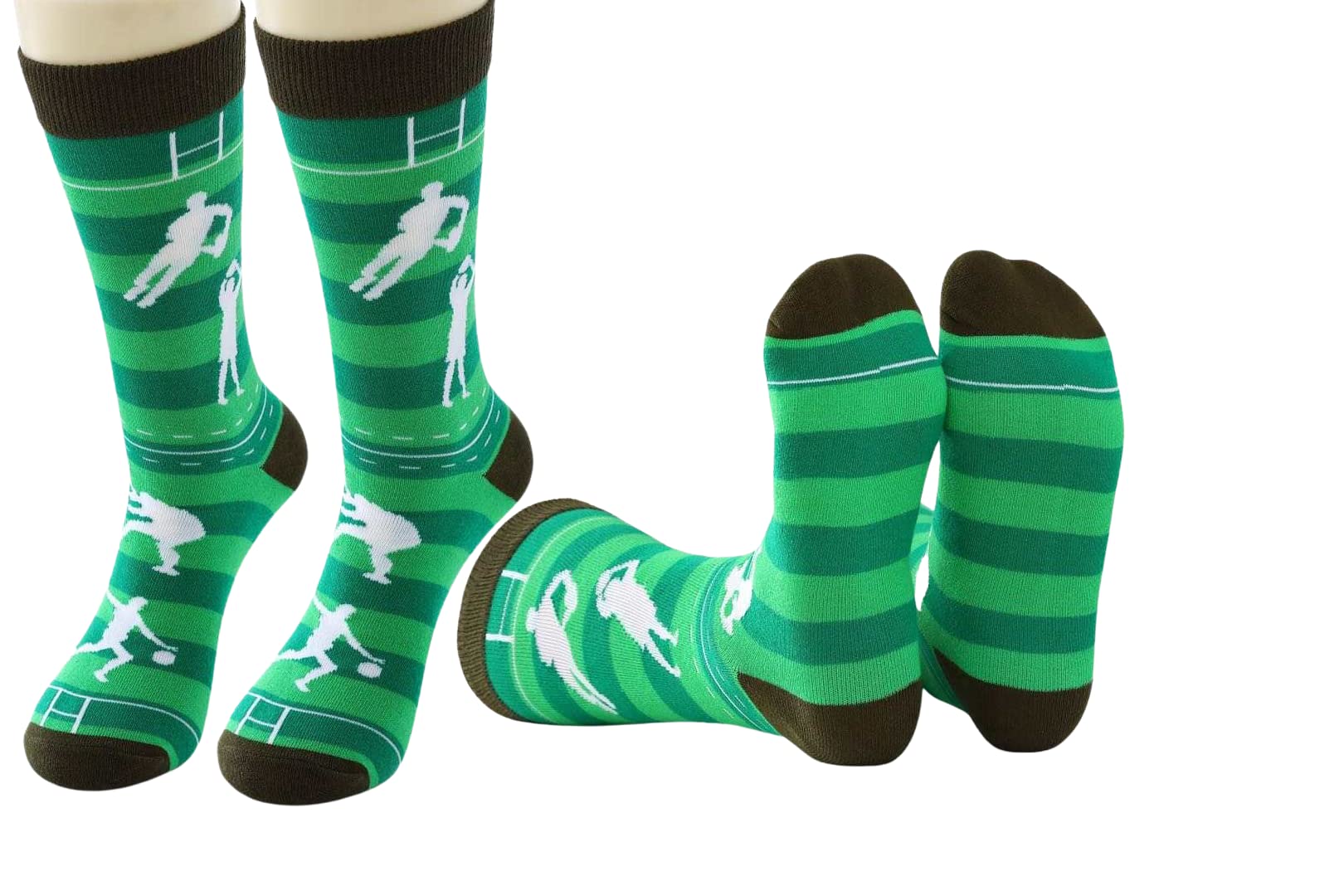 Funny Football Rugby themed socks for men, novelty gift fathers day birthday