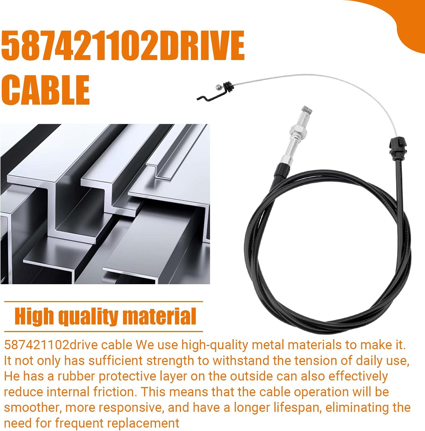 587421102 Drive Cable Fits For Husqvarna LC221RH Mower,LC221RH Drive Cable