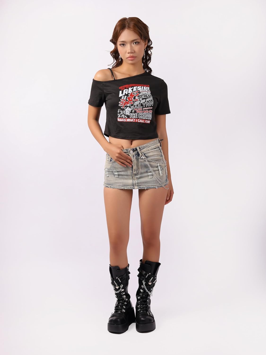 Sacina Gothic Silver-tone Layered Dagger Skull Pants Chain, Wallet Belt Chain, Goth Grunge Emo Punk Accessories - Image 5