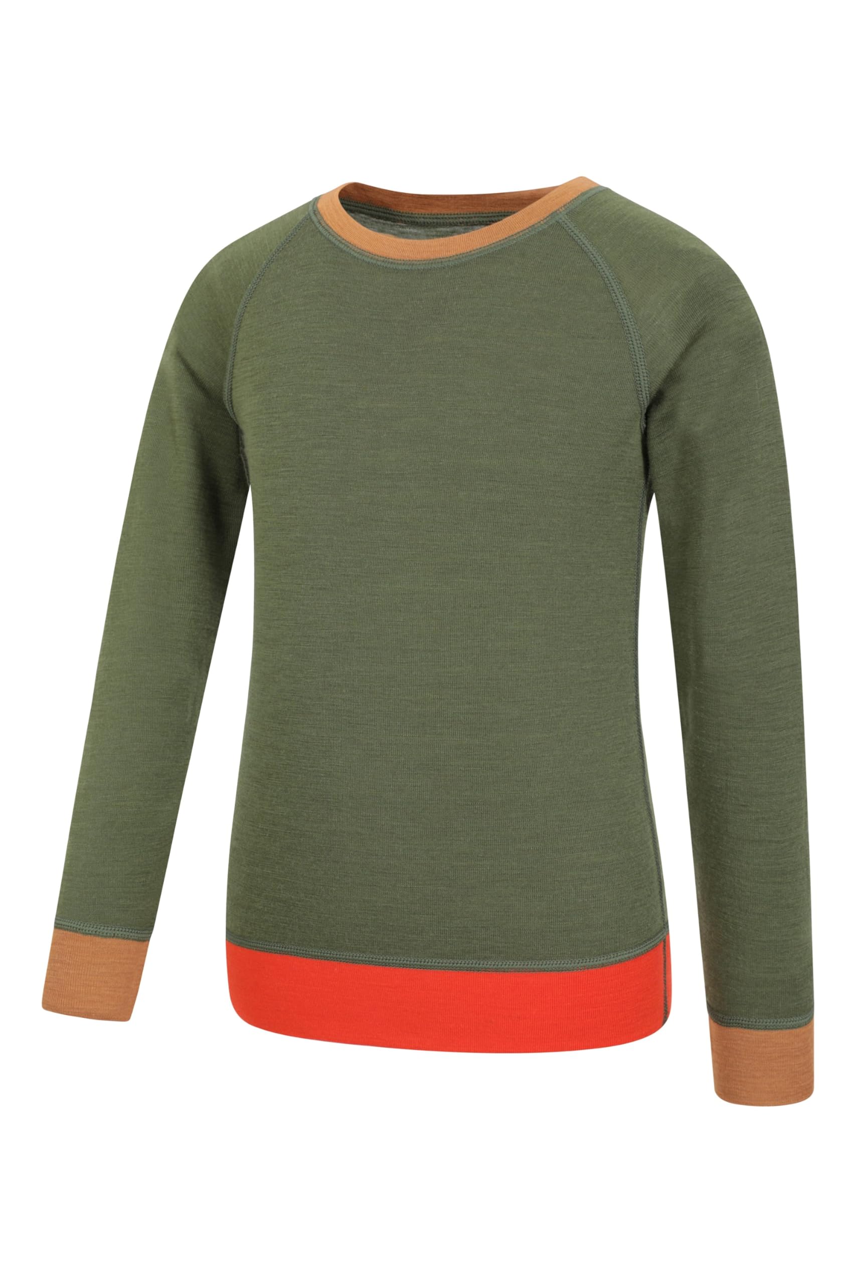 Mountain Warehouse Kinder Merino Colour Block Set - leicht, atmungsaktiv und feuchtigkeitsableitend für Jungen und Mädchen - ideal für Frühling, Sommer, Reisen, Camping