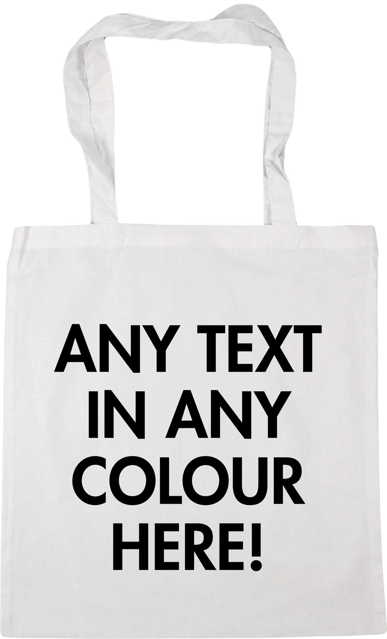 Hippowarehouse Personalised Tote Shopping Gym Beach Bag 42cm x38cm, 10 litres