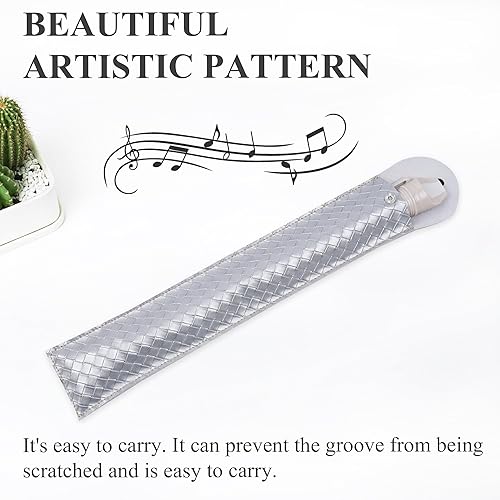 Miniatura 144 de Flauta para principiantes, niños y adultos, 8 agujeros, soprano, con varilla de limpieza y funda de cuero para estudiantes, entretenimiento en casa