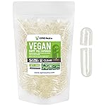 XPRS Nutra Size 2 Empty Capsules - 1000 Clear Empty Vegan Capsules - Vegetarian Empty Pill DIY Vegetable Capsule Filling - Veggie Caps Pills