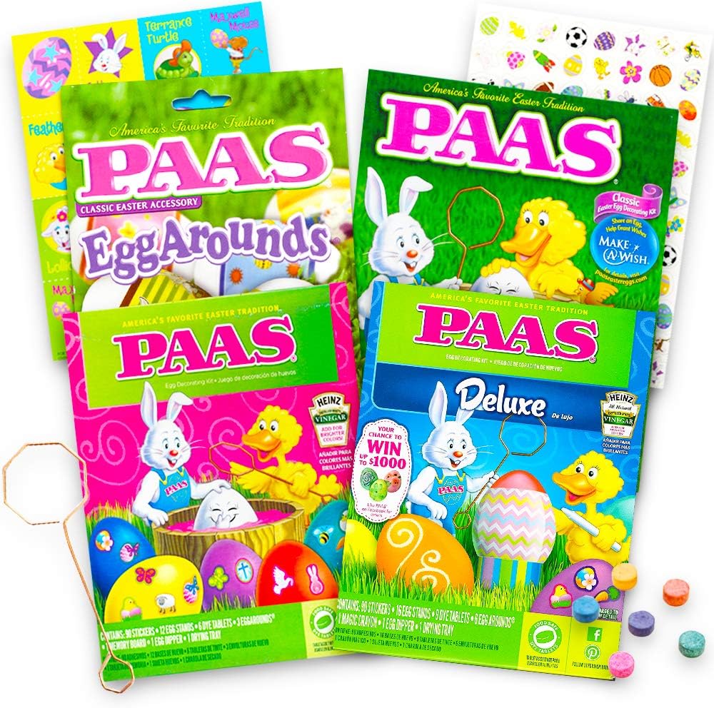 Paas Easter Egg Decorating Kit Variety Pack. Pack of 4