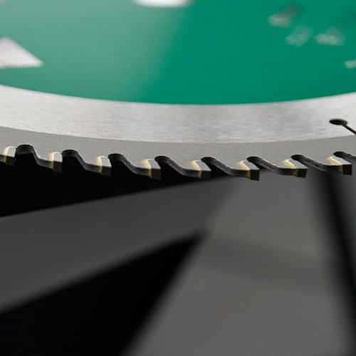 Miniatura 7 de Hoja de sierra TCG de aluminio y metal no ferroso de 12 pulgadas y 100 dientes con eje de 1 pulgada