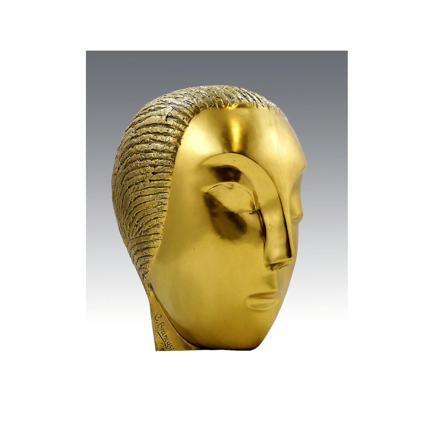 Ekershop moderne-motif : muse muse (endormi-constantin brâncusi signée) - sculpture en bronze - Bronze - or
