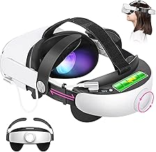 Elite Strap with Battery for Meta Quest 2,5200mAh Extend 5hrs Playtime,Fast Charging VR Power,Balance&Adjustable Head Strap for Enhanced Support and Comfort in VR