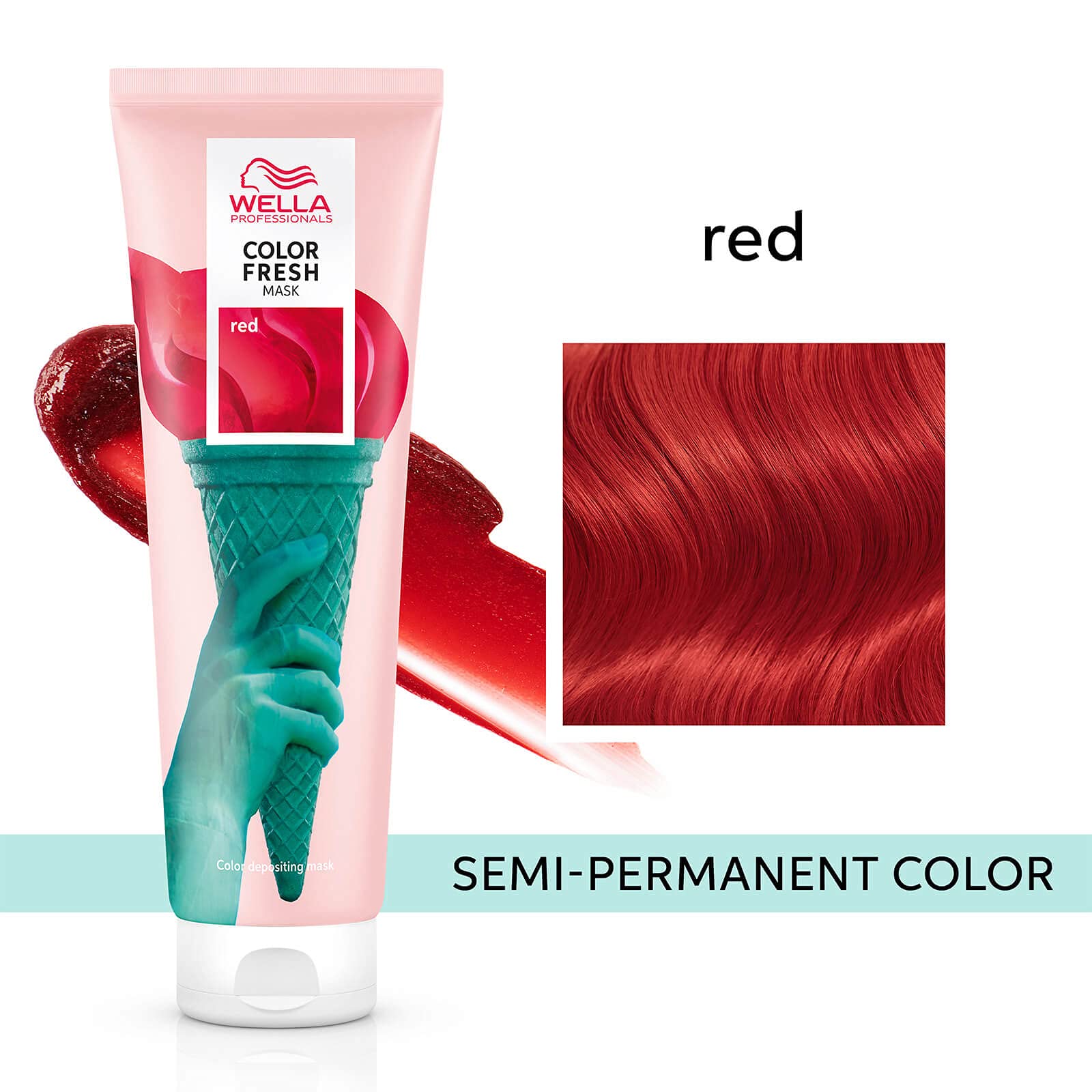 Color Fresh Red Mask