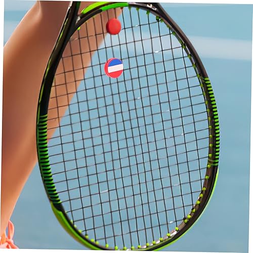 Miniatura 2 de 6 piezas de raqueta de tenis amortiguador de choque accesorios de Estados Unidos bandera canadiense bandera australiana accesorios de tenis cuerda