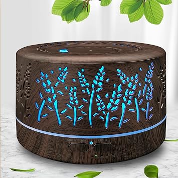 600ml Essential Oil Diffuser for Large Room, 20H Long Lasting Aromatherapy
