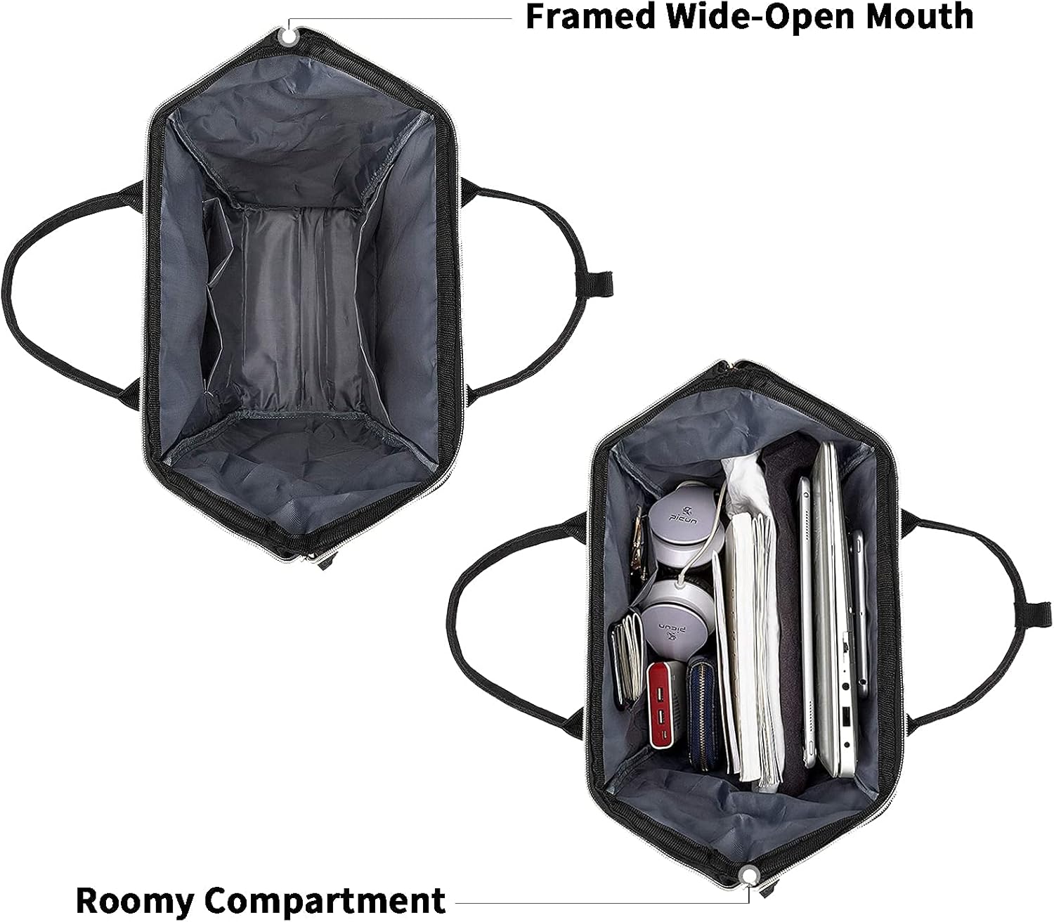 Tzowla Backpack Business Shopping Netbook Black Image