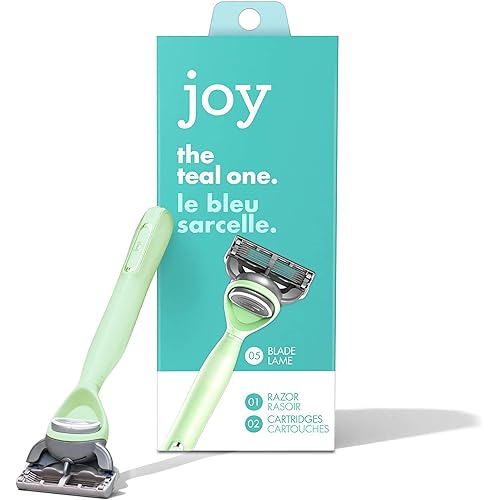 Joy. The Teal One, Teal Razor with 2 Cartridges