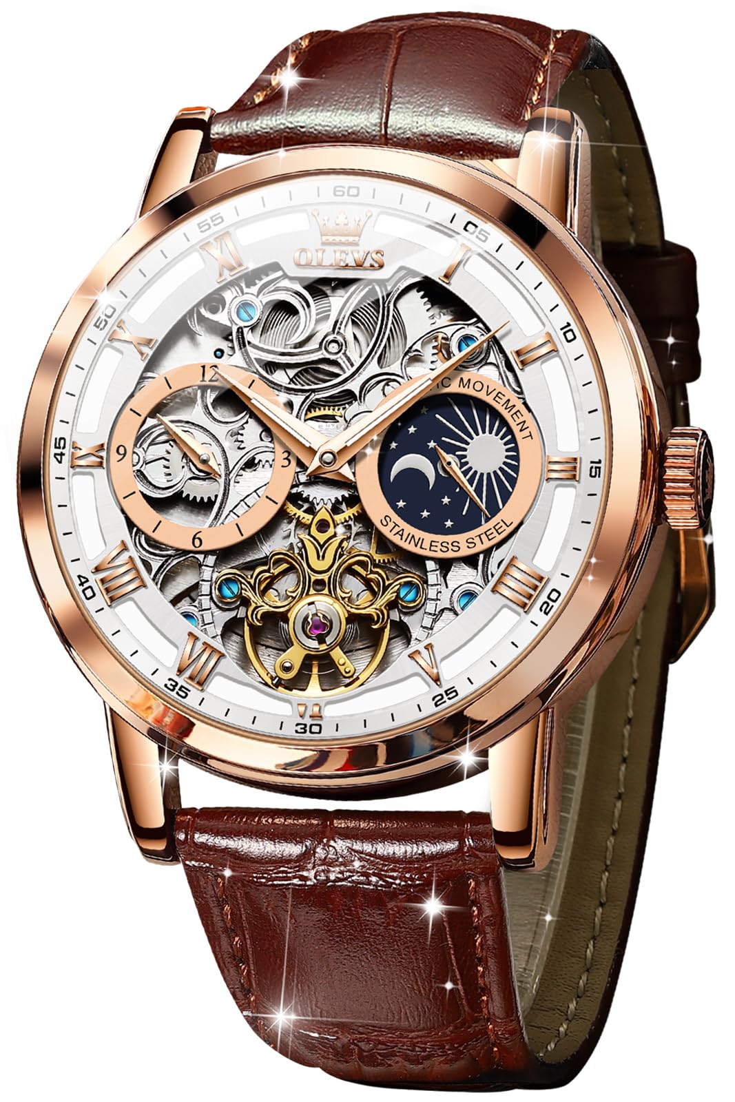 OLEVS Starry Sky Skeleton Automatic