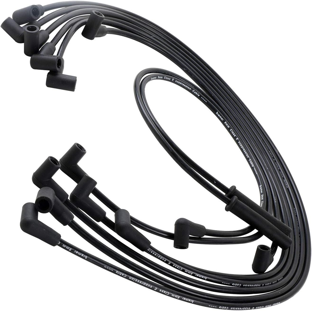 8mm Ignition Spark Plug Wires (8PC Set) for 1981-1985 Chevy Impala for 1979-1983 Malibu for 1981-1986 Pontiac Firebird Gand Prix V8 Models