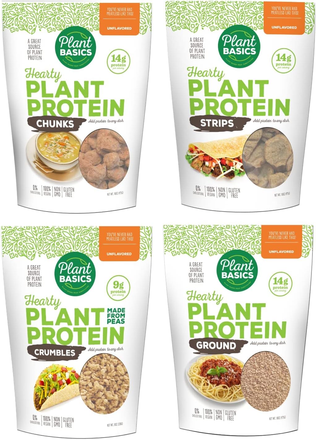 Plant Basics Hearty Plant Protein Variety Pack (Pack of