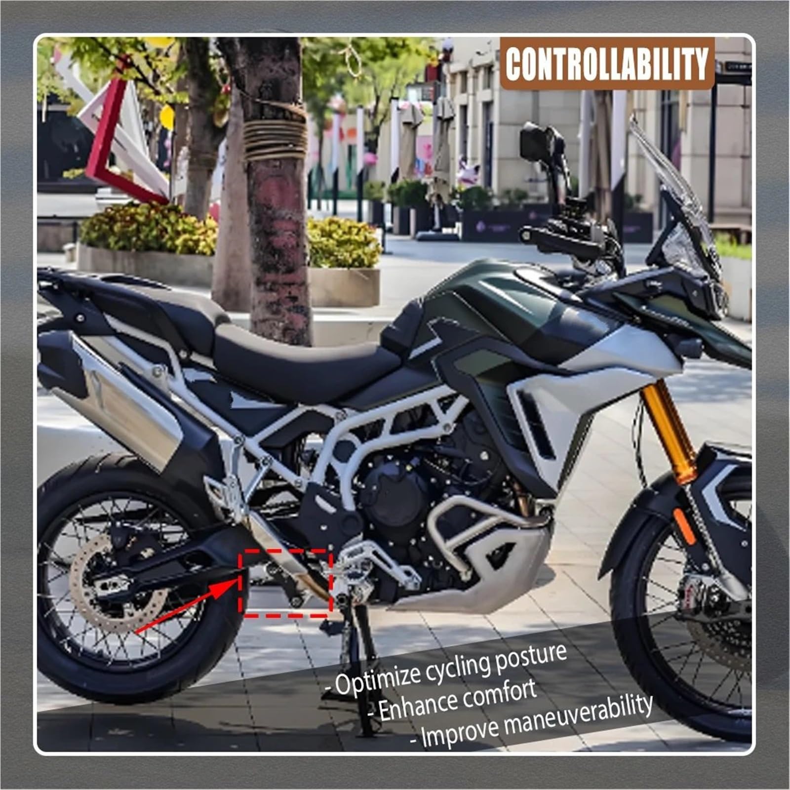 Zestaw łączników obniżających Pasuje do Triumph Tiger 850 Sport 21-23 zestaw łączników obniżających tylne zawieszenie motocykla poduszka opadająca dźwignia