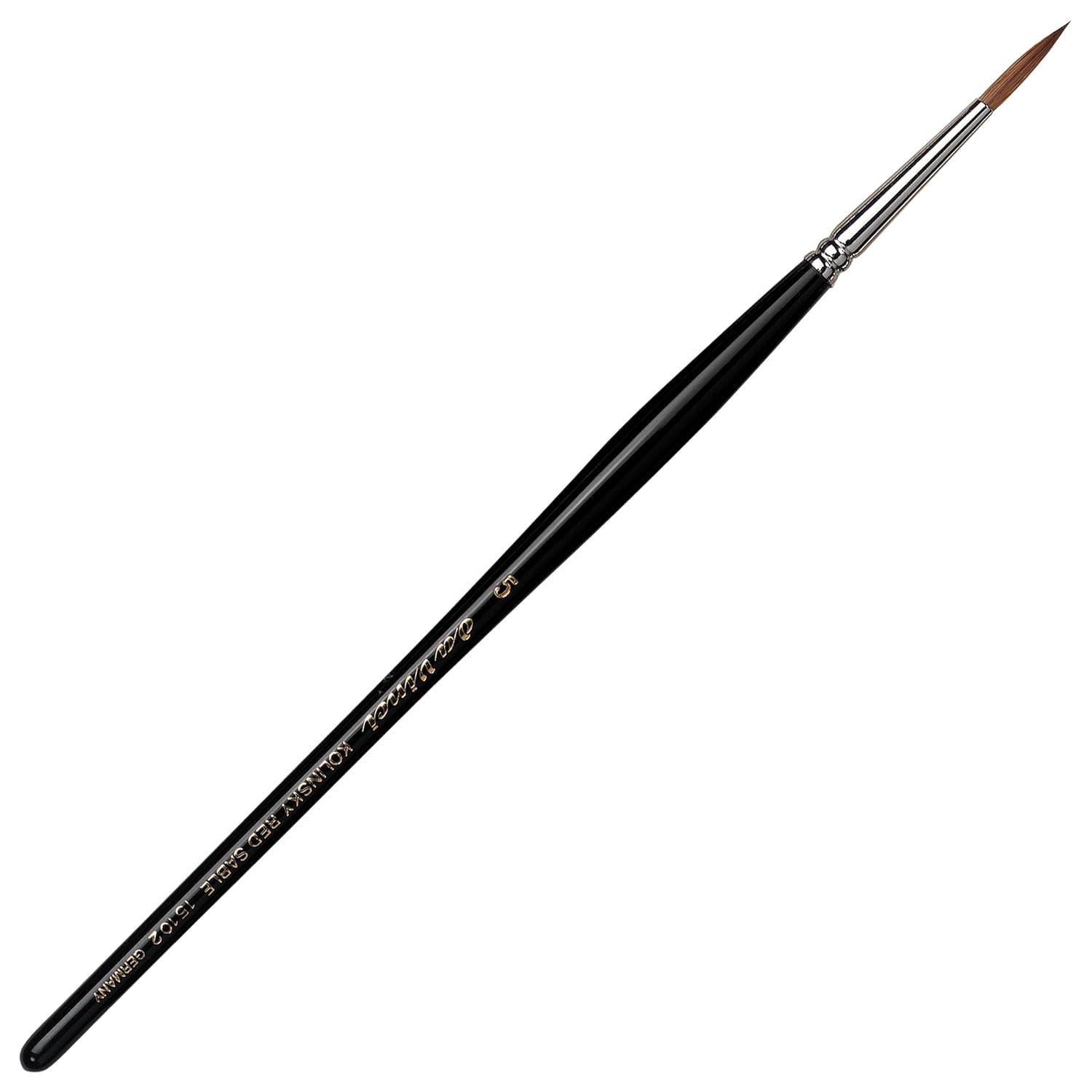 da Vinci Nails Series 15102 Acrylic Technique Nail Brush, Round Kolinsky Red Sable with Lacquered Handle, Size 6