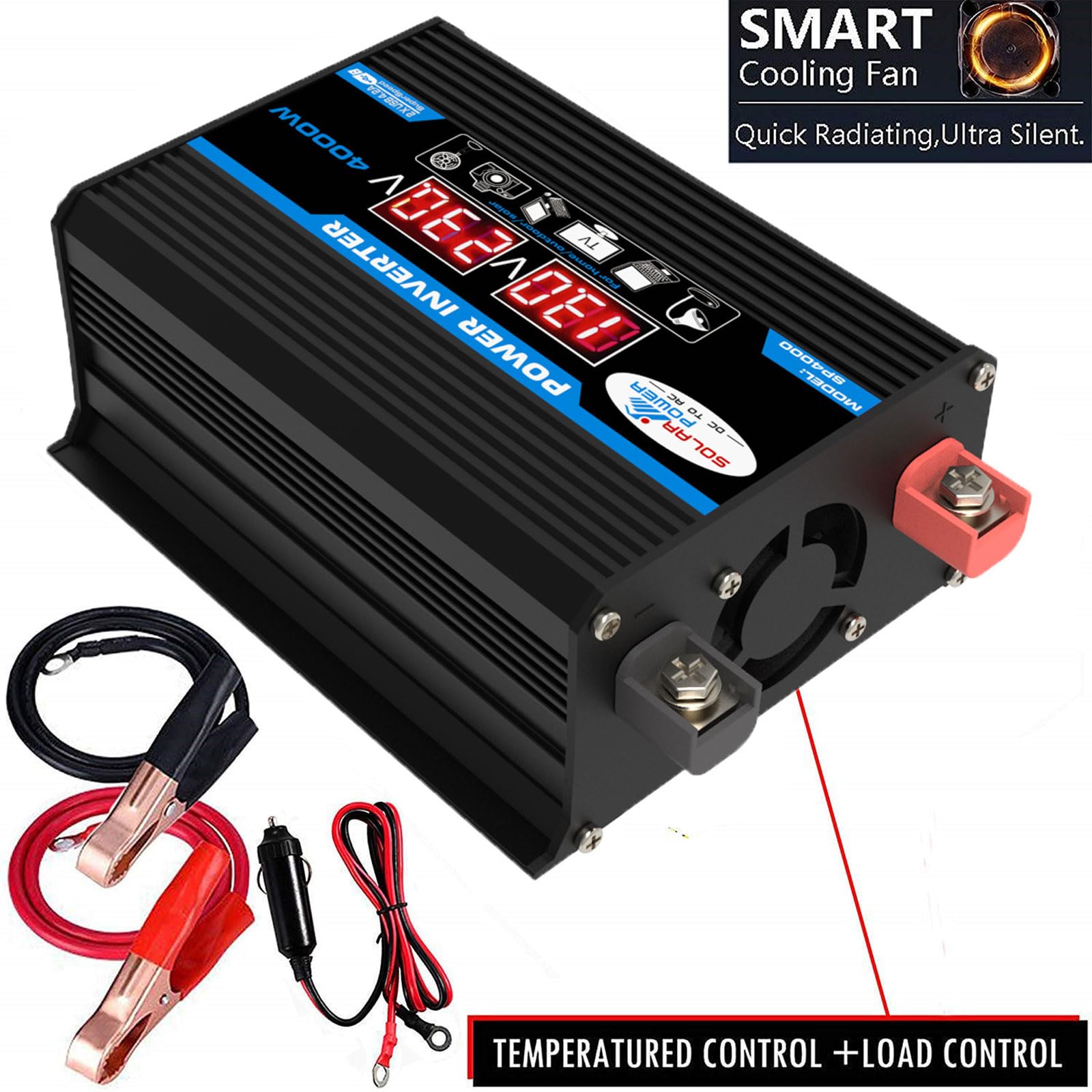Kit pannello solare off-grid da 4000 W con pannello impermeabile da 18 W e regolatore di carica intelligente da 30 A