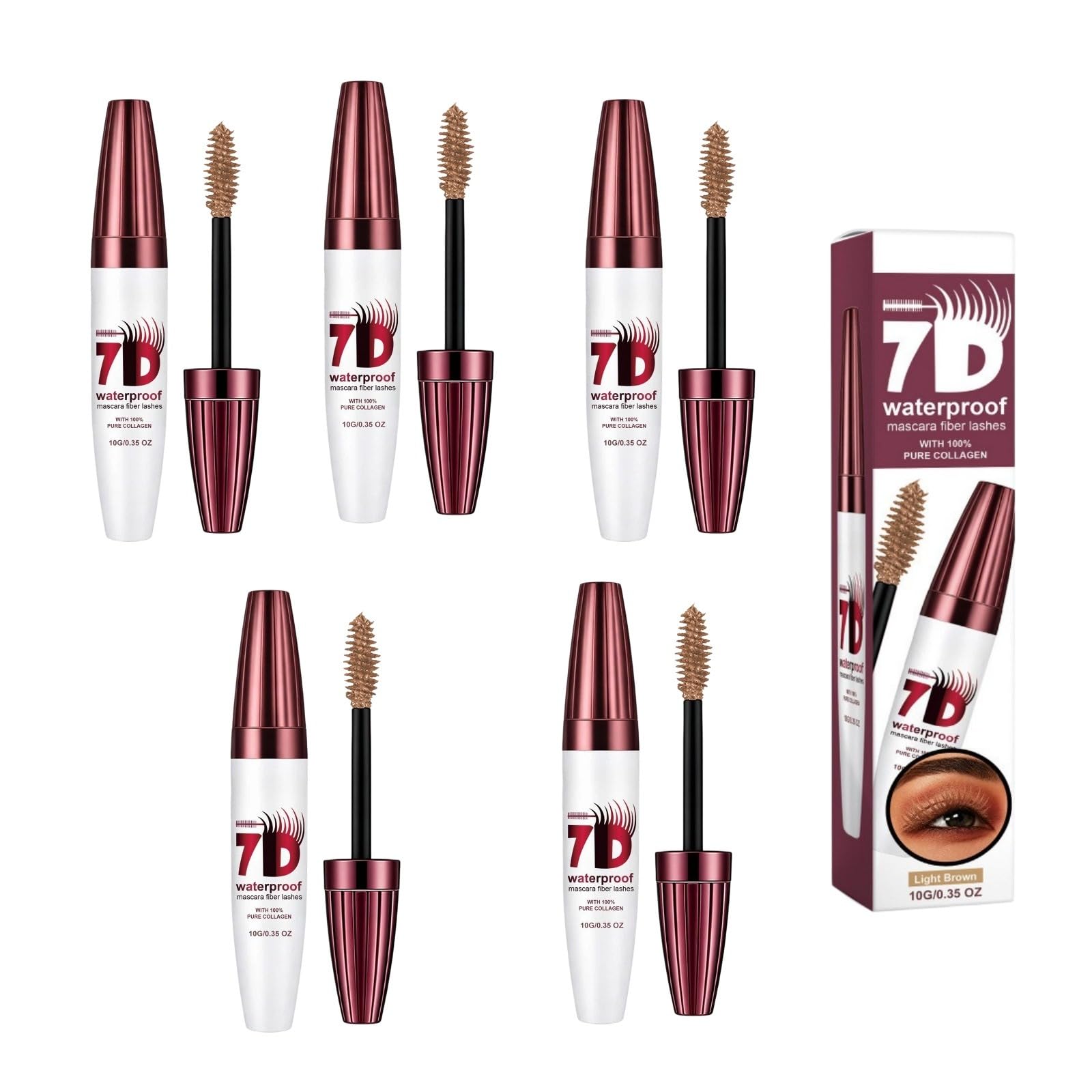 Mascara Volume Imperméable 7D Waterproof Noir Colossal