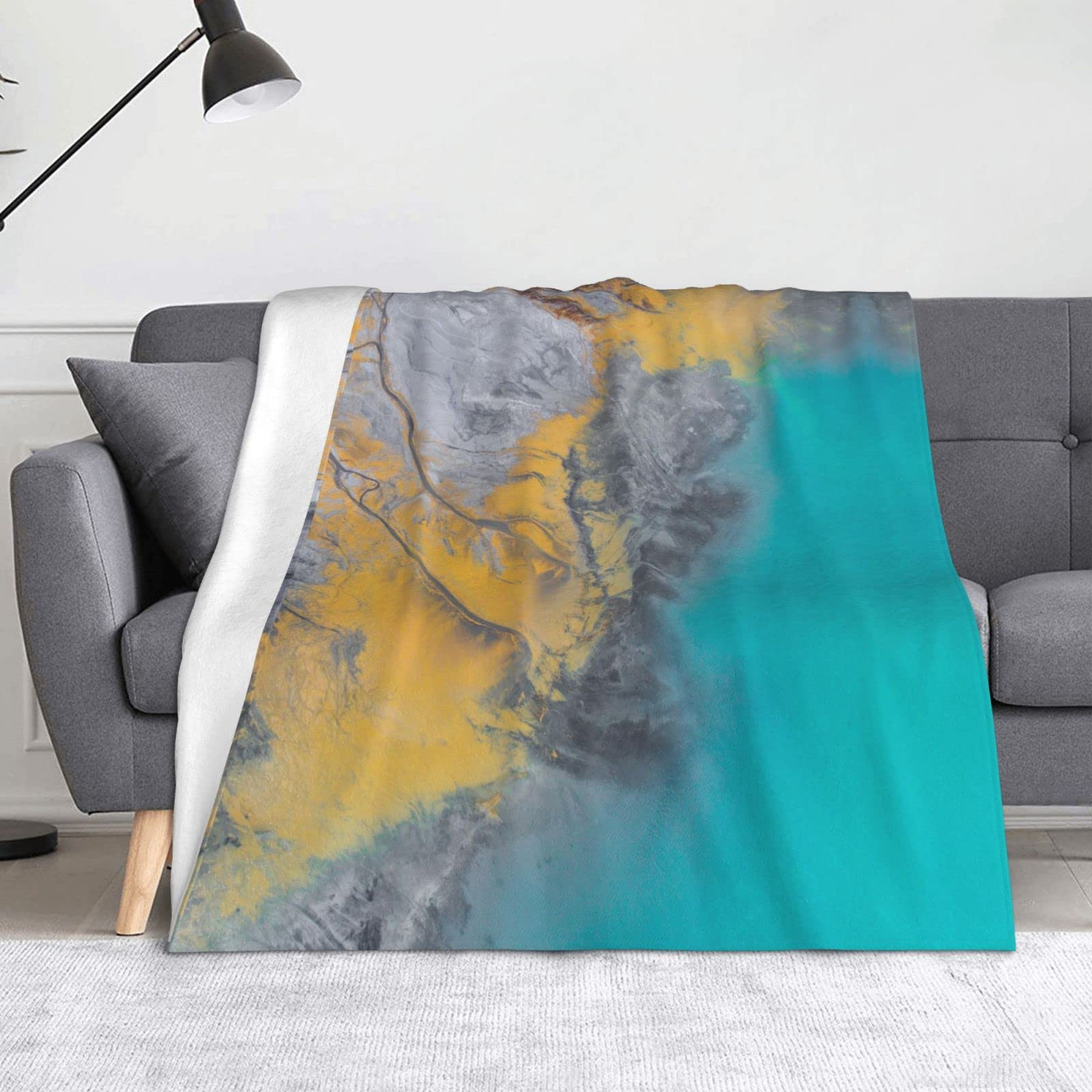 Couverture en polaire confortable toutes saisons lit sofa