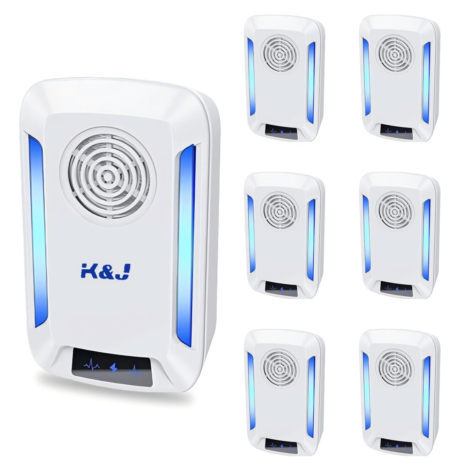2024 Upgraded Ultrasonic Pest Repeller, 6PCS Powerful Electronic Mouse Repellent Plug in Pest Control for Bugs, Mosquito, Roach, Ant, Rodent, Mouse,Rat, Spider, Cockroach, Ants Etc Insect Repellent