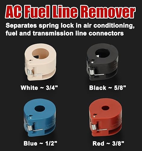Vista 5 de Juego de herramientas de desconexión de línea de combustible, herramienta de desconexión de línea de AC, herramienta de desconexión rápida maestra