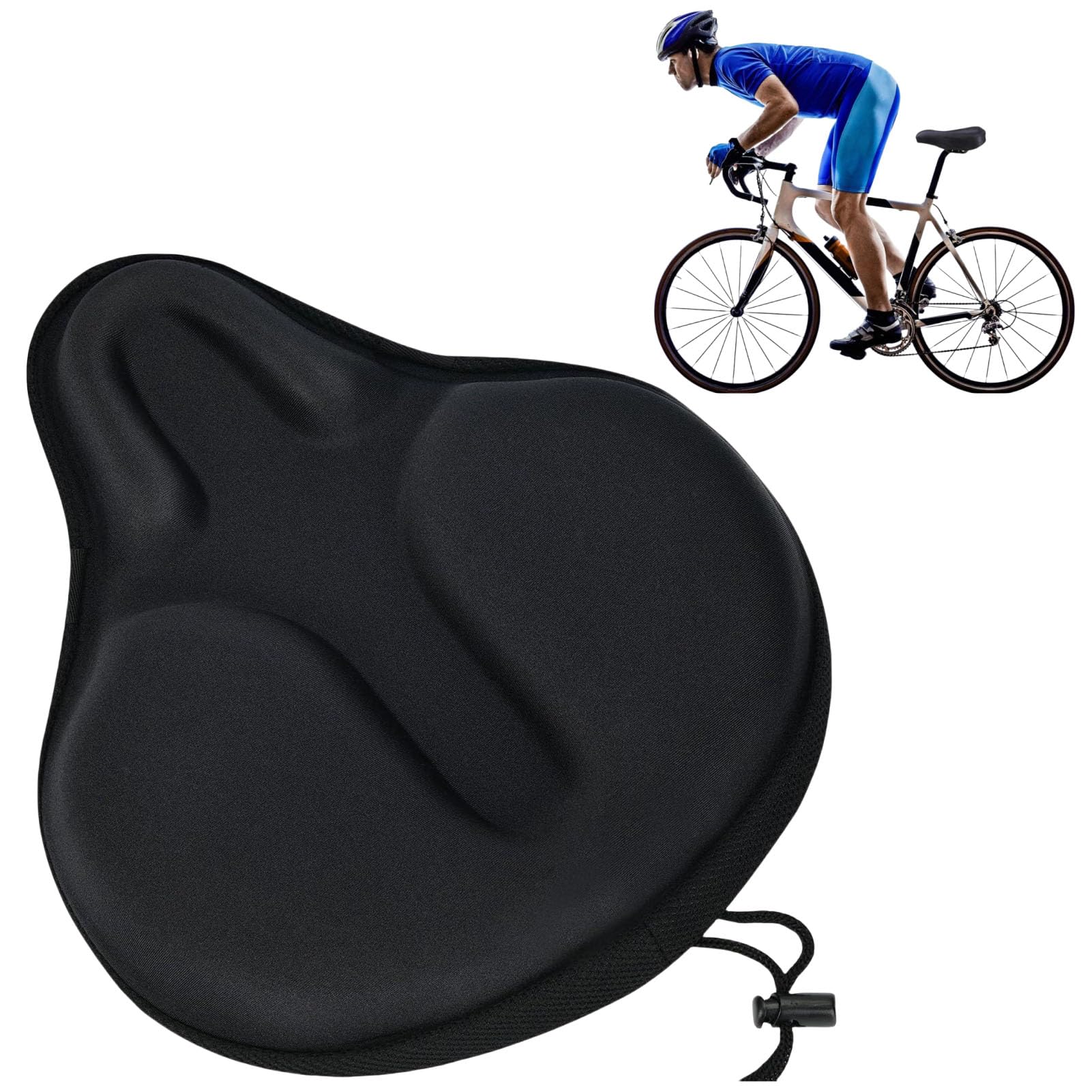 YHOME Bike Seat Cushion -Large Wide Gel Padded Bicycle Saddle Cushion 11 x 10 inch for Bicycle Seat Cover and Exercise Bike, Compatible with Peloton, Cruiser, Stationary Bike Seats (B0CBP5GK5S) Amazon Price History, Amazon Price Tracker