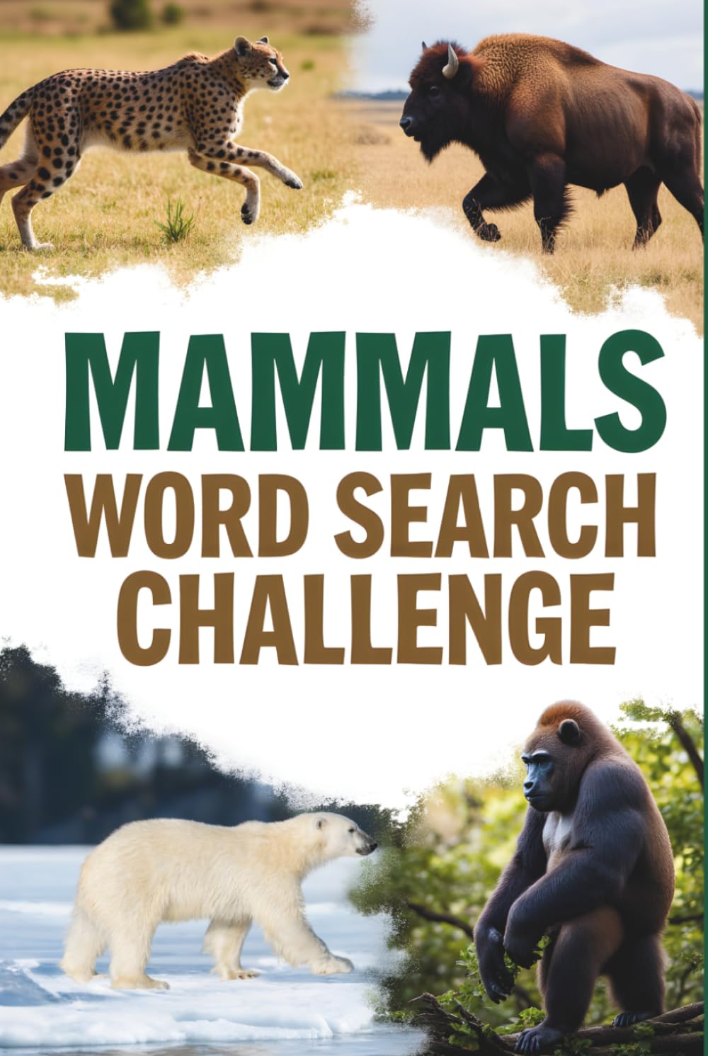 Mammals Word Search Challenge: 50 Advanced Puzzles for Kids Who Love Mammals plus 10 Bonus Coloring Pages!