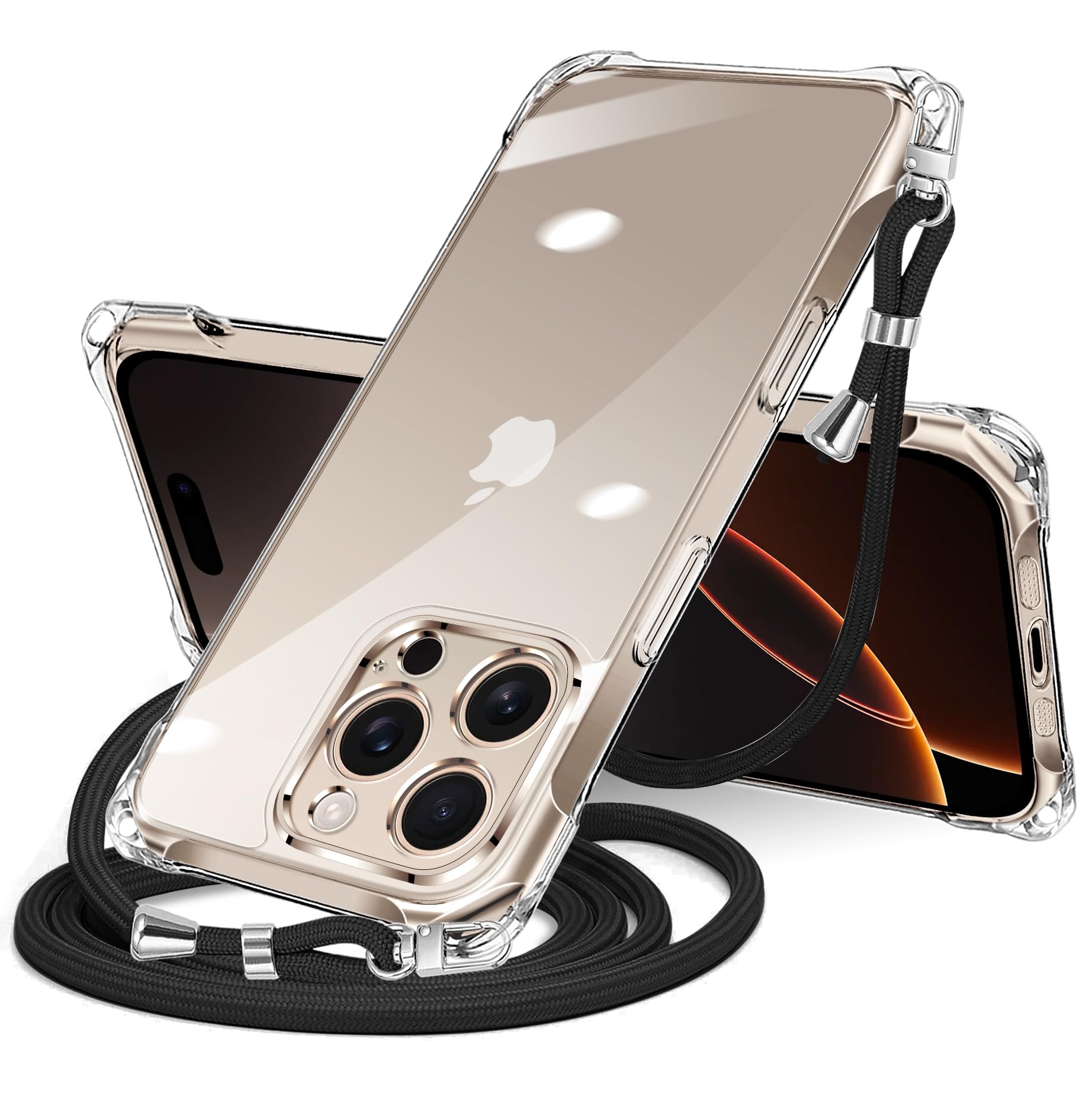 Amazon.co.jp: iPhone 16 Pro Max 用 ケース クリア ショルダー
