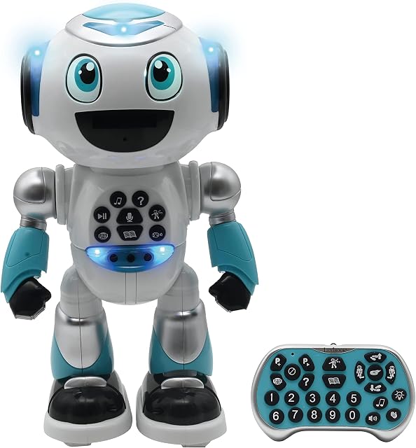LEXIBOOK ROB28EN Powerman Advance-Remote Control Robot, Interactive Toy for Children, Walks, Dances, Plays Music, Makes and Tells Stories, Educational quizzes, STEM programmable