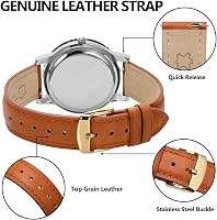 Bisonstrap Elegáns Bőr Óraszíj Gyorskioldással - Férfi és Női Órákhoz - 12-20 mm Méretben Kompatibilis Órafülekkel 4